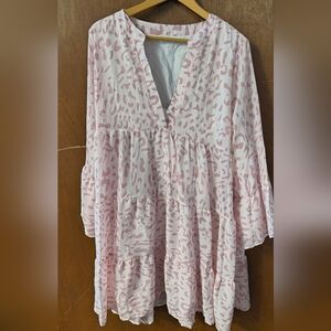 Pink Animal Print Dress